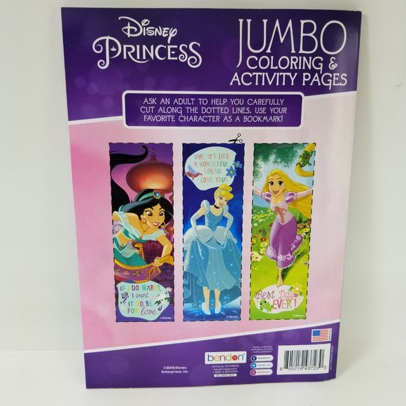 Disney Princess Jumbo Coloring Activity Book - Picture 5 of 7